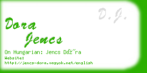 dora jencs business card